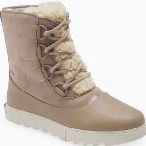 Sorel Women's Joan of Arctic Next Lite Waterproof Wedge Snow Boot (Tan)